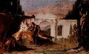 Rinaldo und Armida, Entwurf fur gleichnamiges Munchner Gemalde Giovanni Battista Tiepolo